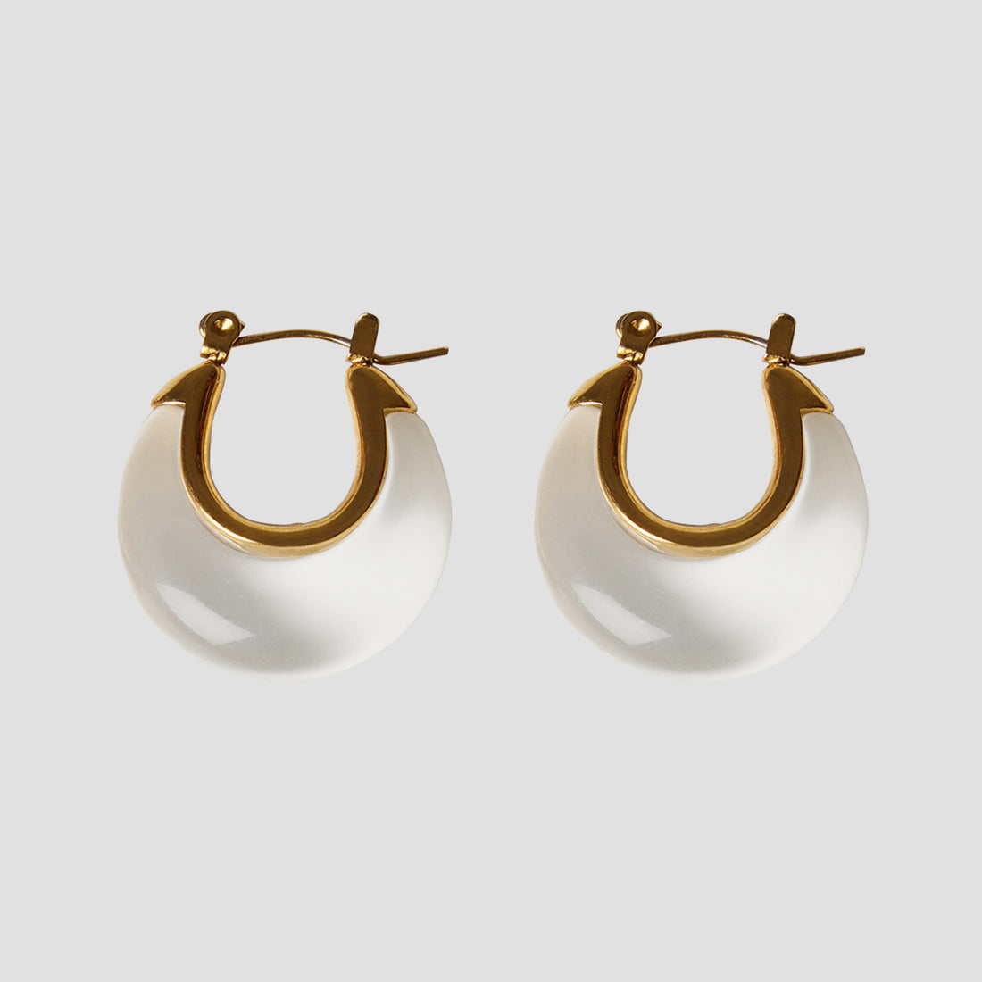 Crescent Lucite Earrings