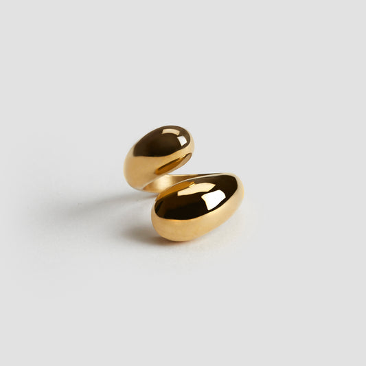 Double Ball Crossover Ring-grise-nyc.com