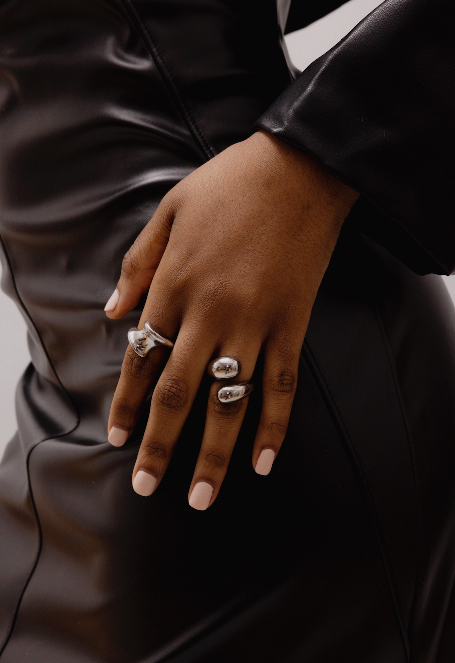 Crossover Stainless Steel Ring - GRISÉ NYC 3