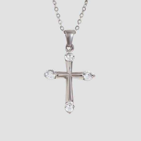 thumbnail image 2 of Mother Of Pearl Cross Pendant On Sterling Silver (925) 18 Inch Chain (60 2 of 12