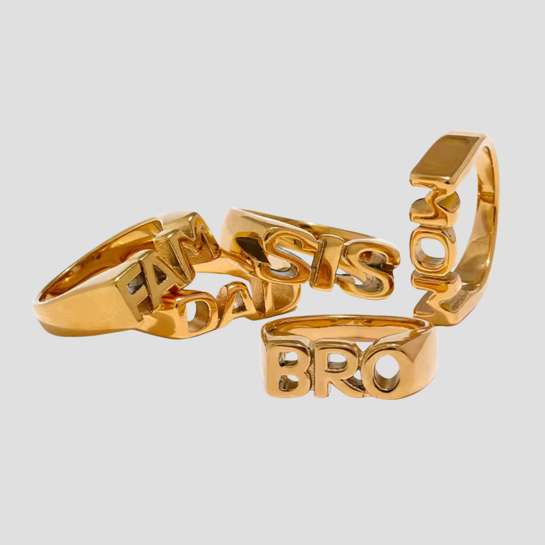 Family Ties 18k Gold Ring Collection
