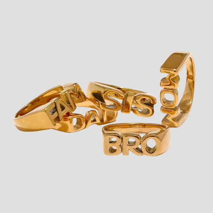 Family Ties 18k Gold Ring Collection