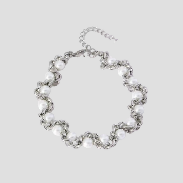 XL Baroque Freshwater Pearl Steel Bracelet | GRISÉ NYC