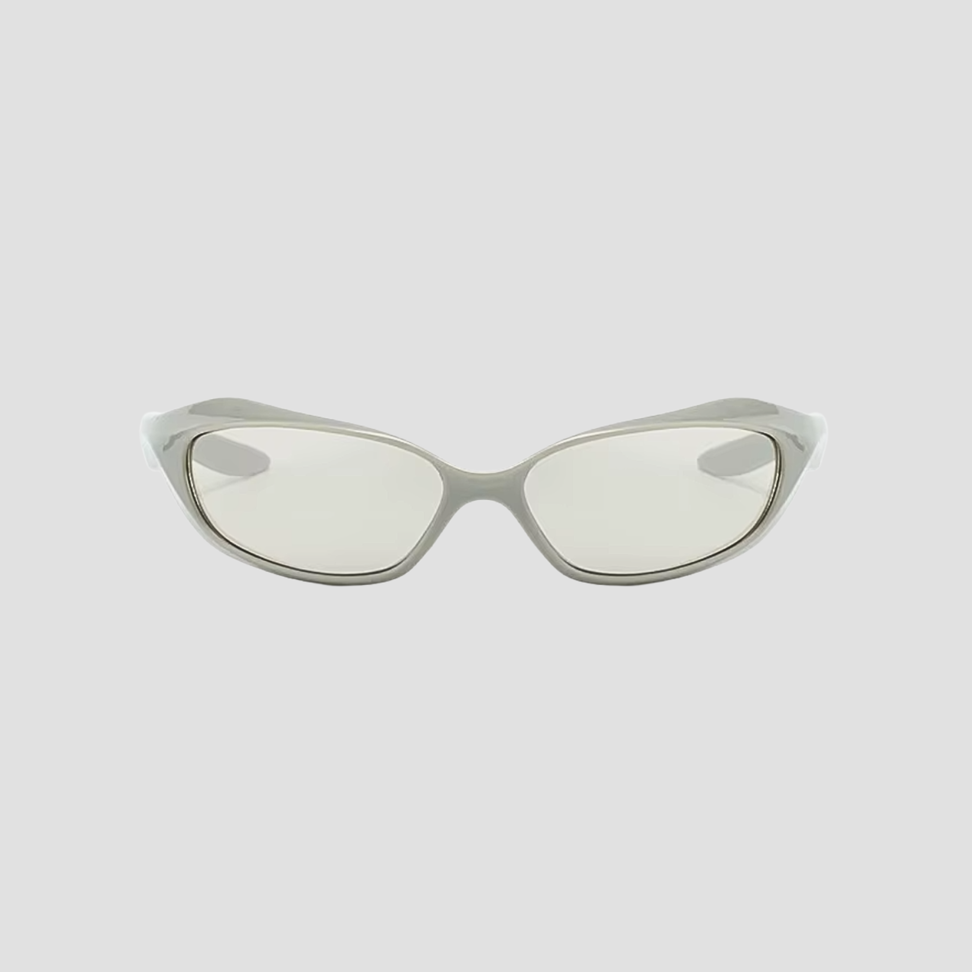 Futuristic Grey Sunglasses - Sleek Style with UV Protection