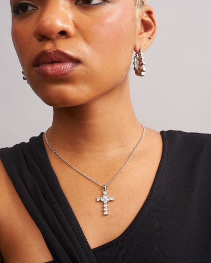 Retro Geometric Steel Earrings - GRISÉ NYC 3