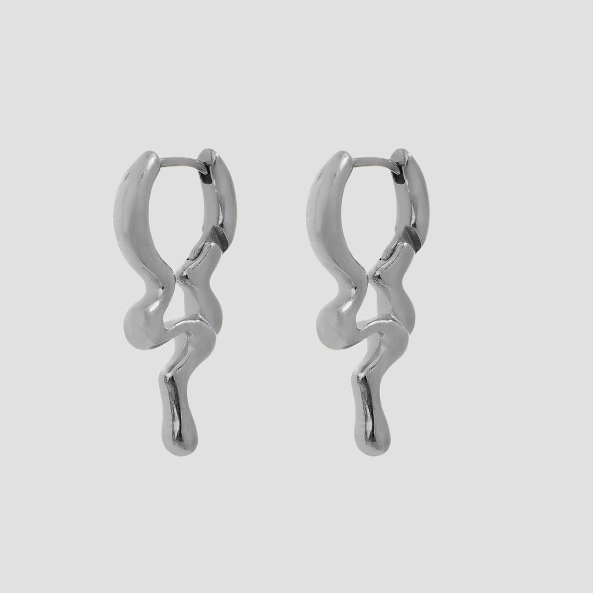 Stainless Steel Hoop Earrings-grise-nyc.com