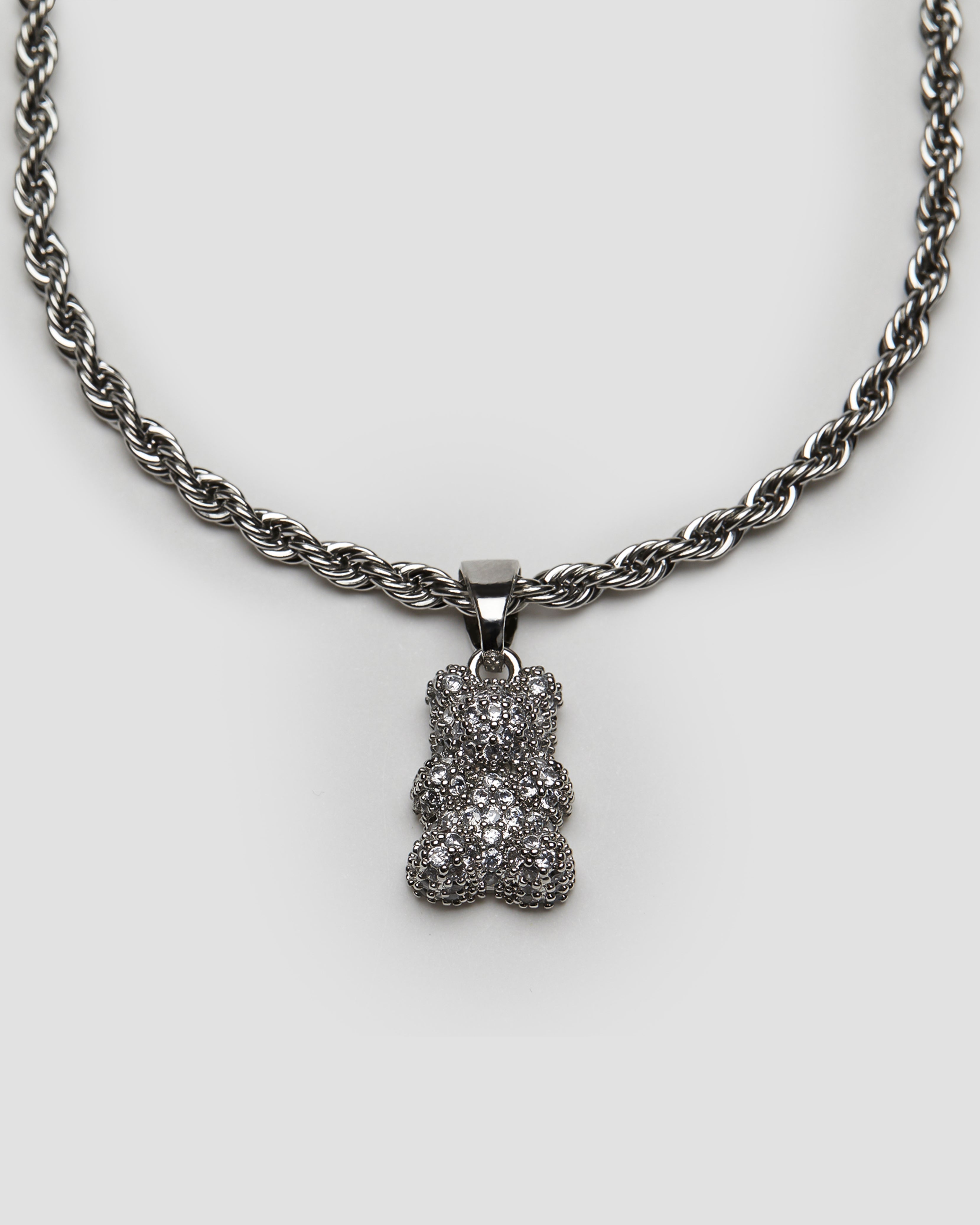 Icy Teddy Necklace-grise-nyc.com