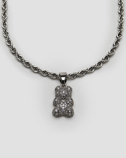 Icy Teddy Necklace-grise-nyc.com