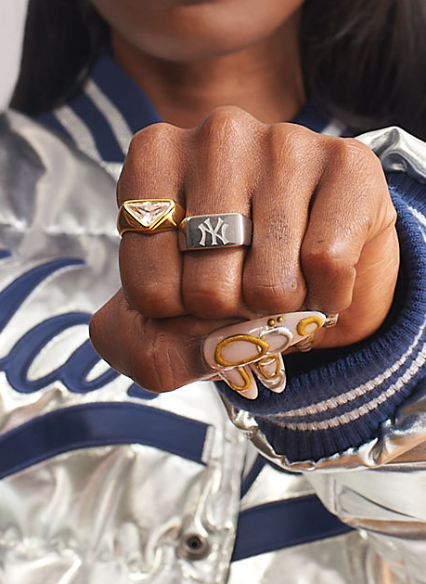 New York Yankees Stainless Steel Ring | GRISÉ NYC New York Yankees Stainless Steel Ring | GRISÉ NYC