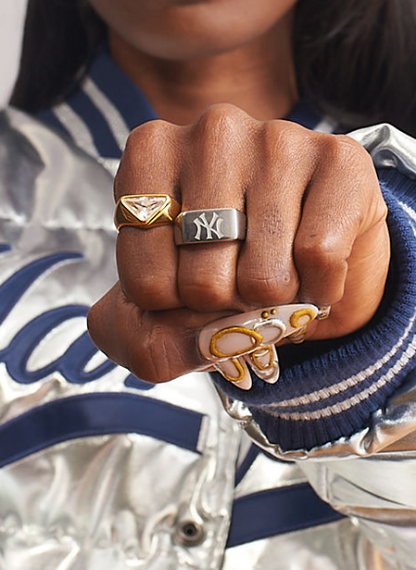 New York Yankees Stainless Steel Ring | GRISÉ NYC New York Yankees Stainless Steel Ring | GRISÉ NYC