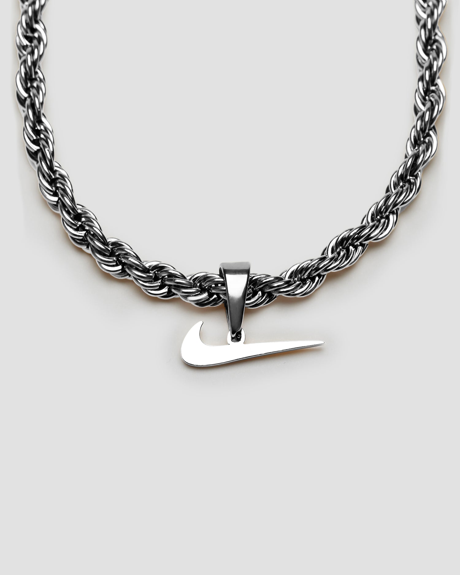 Just Do It' Nike Steel Rope Necklace GRISE NYC