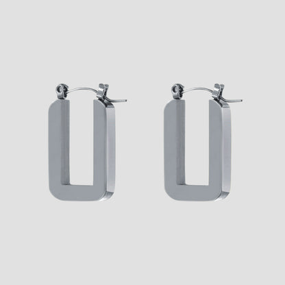 Stainless Steel Hoop Earrings-grise-nyc.com