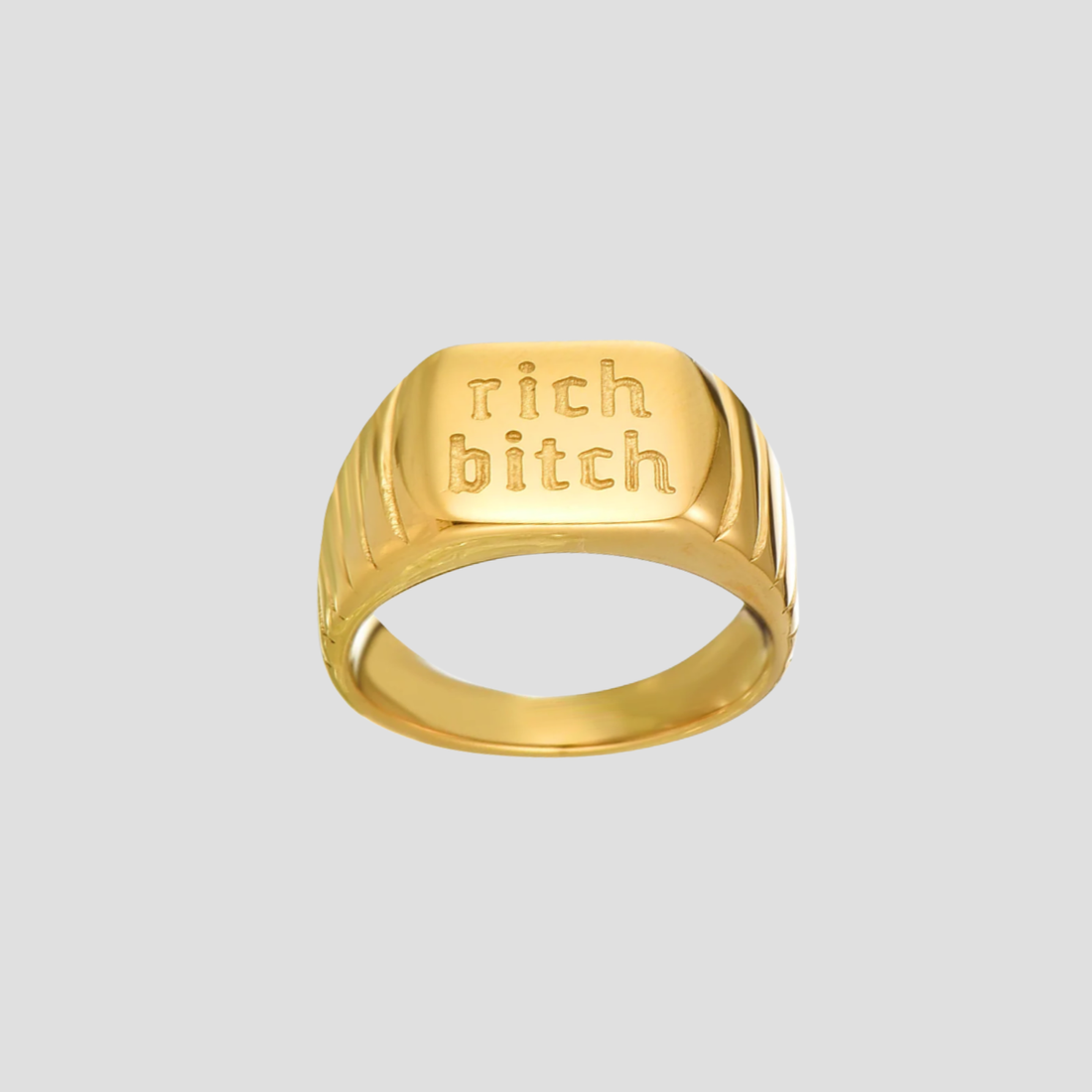 Rich Bitch $$$ Signet Ring