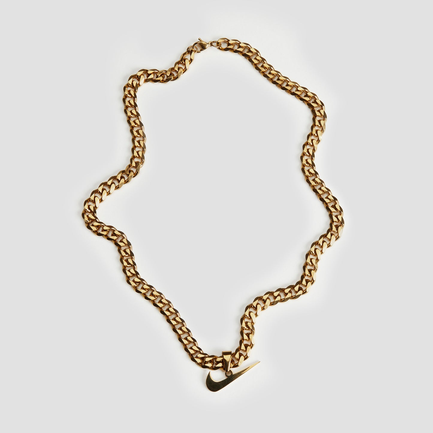 Sleek Gold Cuban Necklace-grise-nyc.com