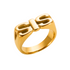 Gold ring with &