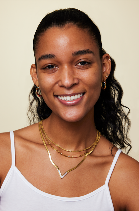 Rainbow Gemstone Hoop Earrings