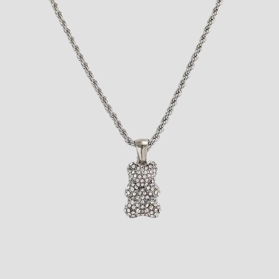 Teddy Bear Stainless Steel Necklace - GRISÉ NYC 1