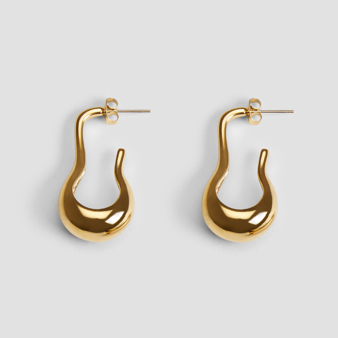 18k Gold Plated Earrings-grise-nyc.com