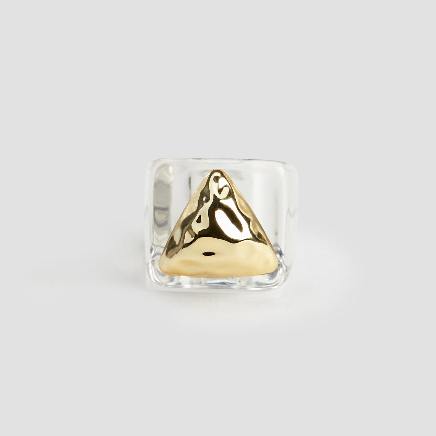 Triangle Resin Ring-grise-nyc.com