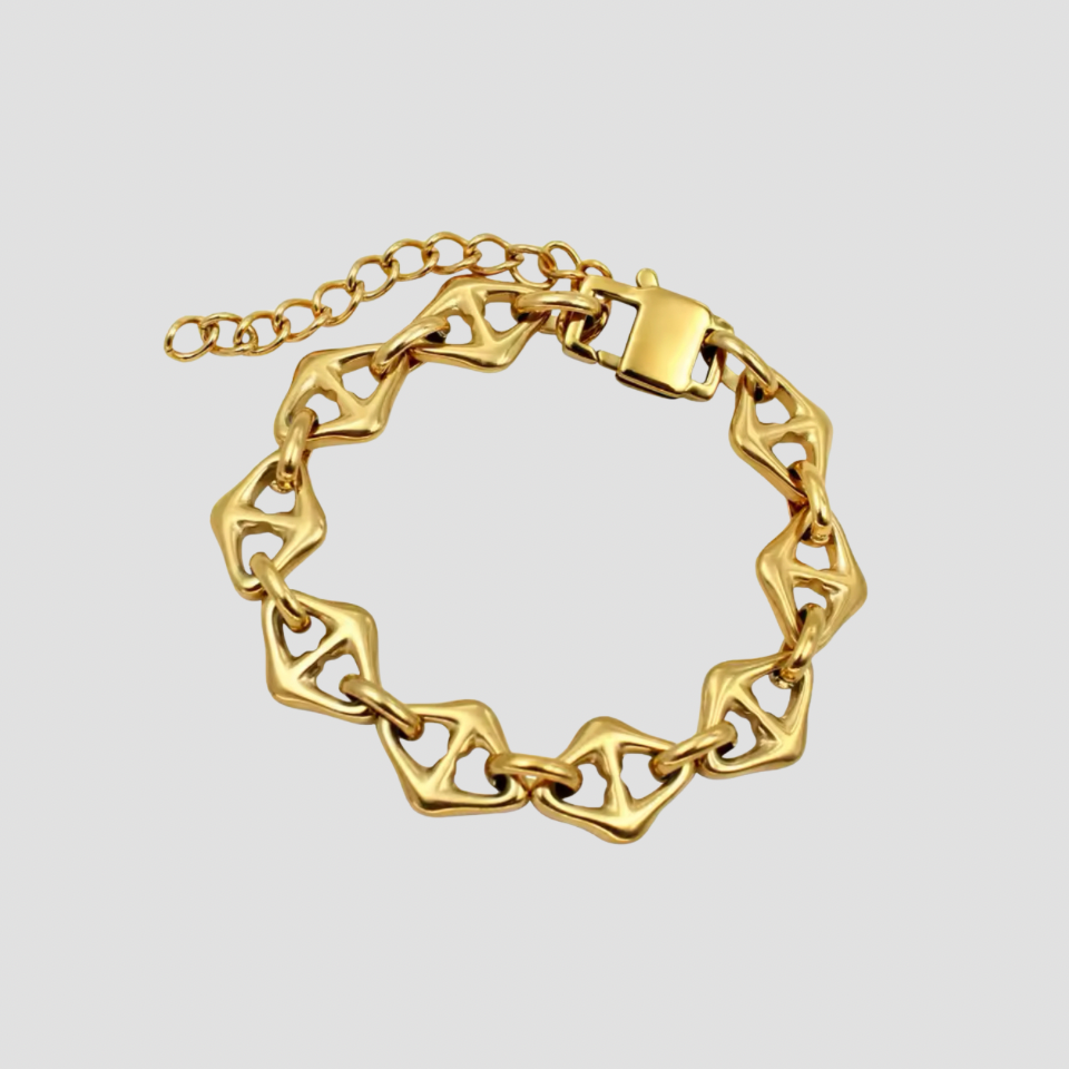 Triangular Gold Bracelets Triangle Mariner 18k Gold Bracelet | GRISÉ NYC