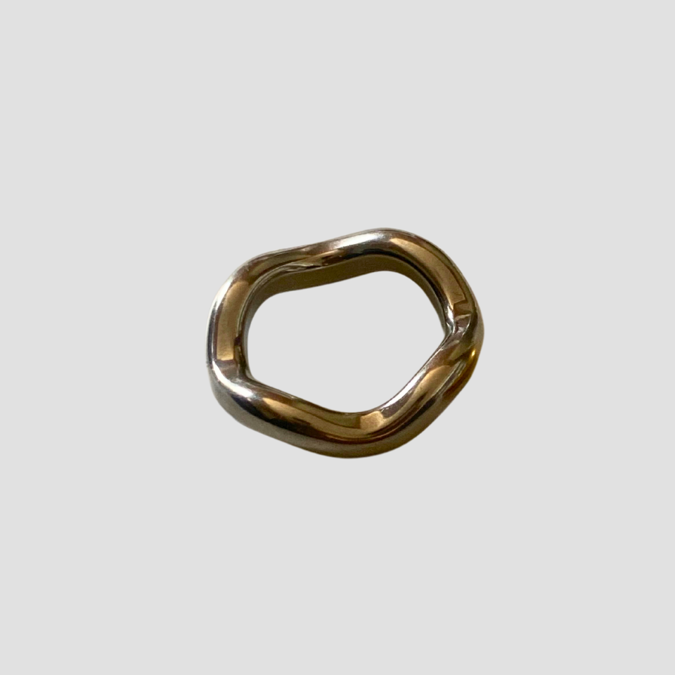 Wavy Steel Band Ring