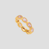 GRISÉ NYC Blush Prism Bezel Eternity Ring 18k gold plated stainless steel pink cubic zirconia