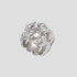 GRISÉ NYC Cloud Nugget Ring silver stainless steel textured dome ring with cubic zirconia stones