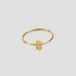 Dainty Money Dollar Ring by GRISÉ NYC featuring a delicate 18k gold plated dollar sign design on a light grey background