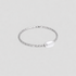 GRISÉ NYC dainty single pearl silver ring stainless steel minimal stacking ring