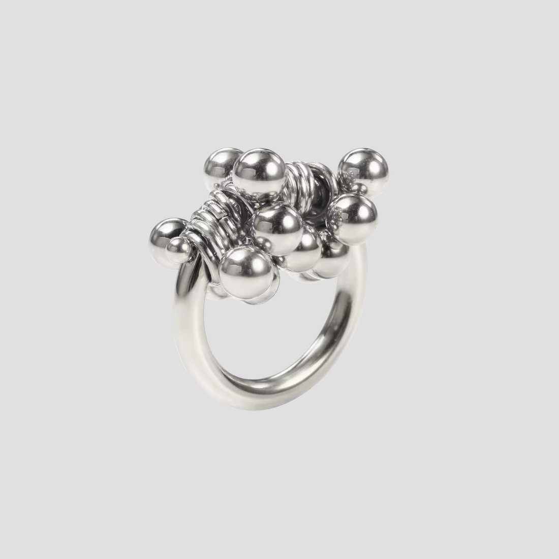 Fiesta Cluster Ring stainless steel by GRISÉ NYC