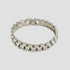 Jubilee link cubic zirconia bracelet in stainless steel