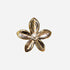 Flat lay of GRISÉ NYC 2-tone flower pearl gold plated ring