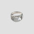 Clear Resin silver statement ring by GRISÉ NYC