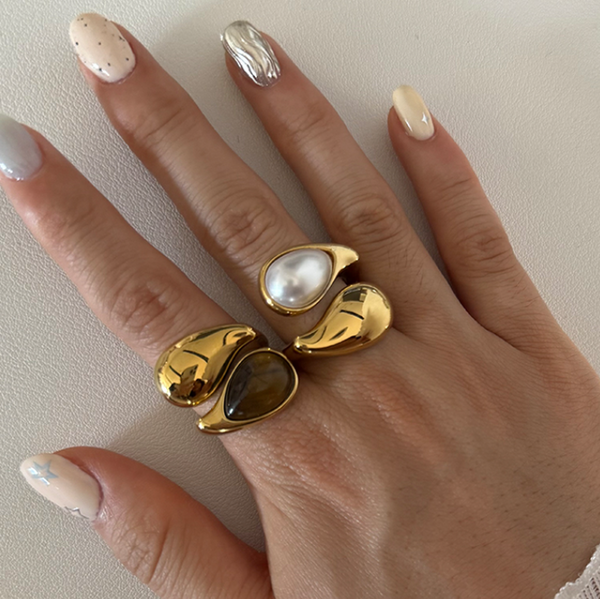 Tiger's Eye Eclipse 18k Gold Ring | GRISÉ NYC Tiger's Eye Eclipse 18k Gold Ring | GRISÉ NYC