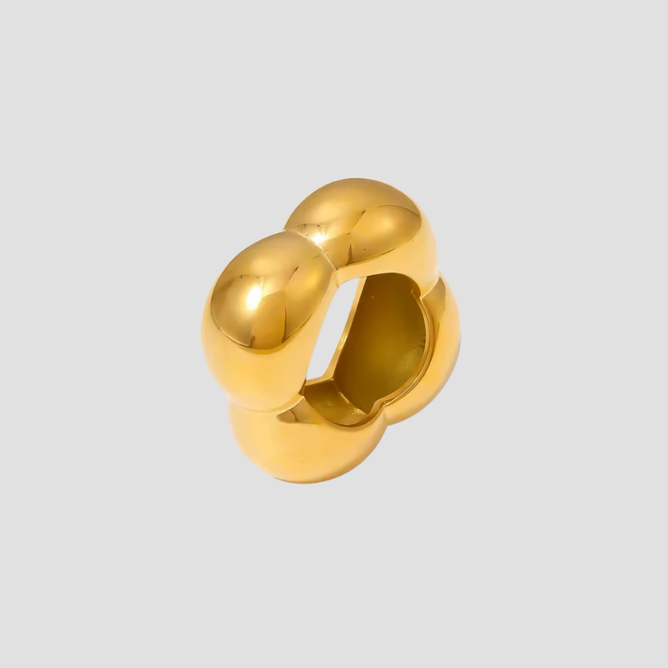 Geometric Bolt 18k Gold Ring - GRISÉ NYC 1