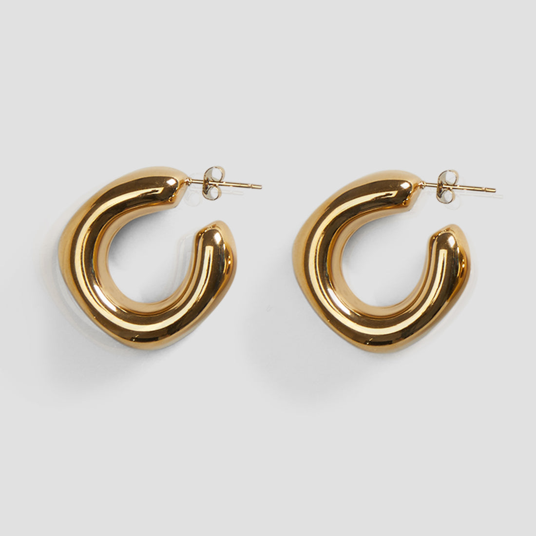 Irregular Bold Midi 18k Gold Earrings - GRISÉ NYC 1