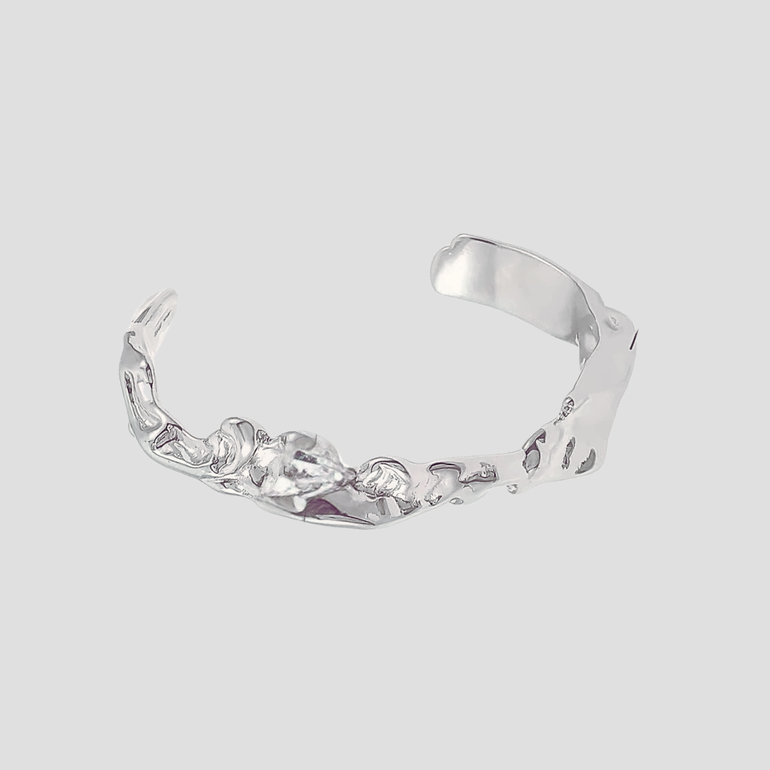 Molten Lava Stainless Steel Cuff Bracelet - GRISÉ NYC 1