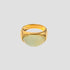 Sage Resin Ring in gold by GRISÉ NYC