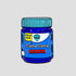 GRISÉ NYC Sana Sana Colita de Rana enamel pin shaped like Vicks VapoRub jar in blue and teal