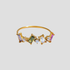 Treasure Gems Crown Ring in 18k gold plated stainless steel featuring colorful cubic zirconia gemstones in a crown-inspired design by GRISÉ NYC.