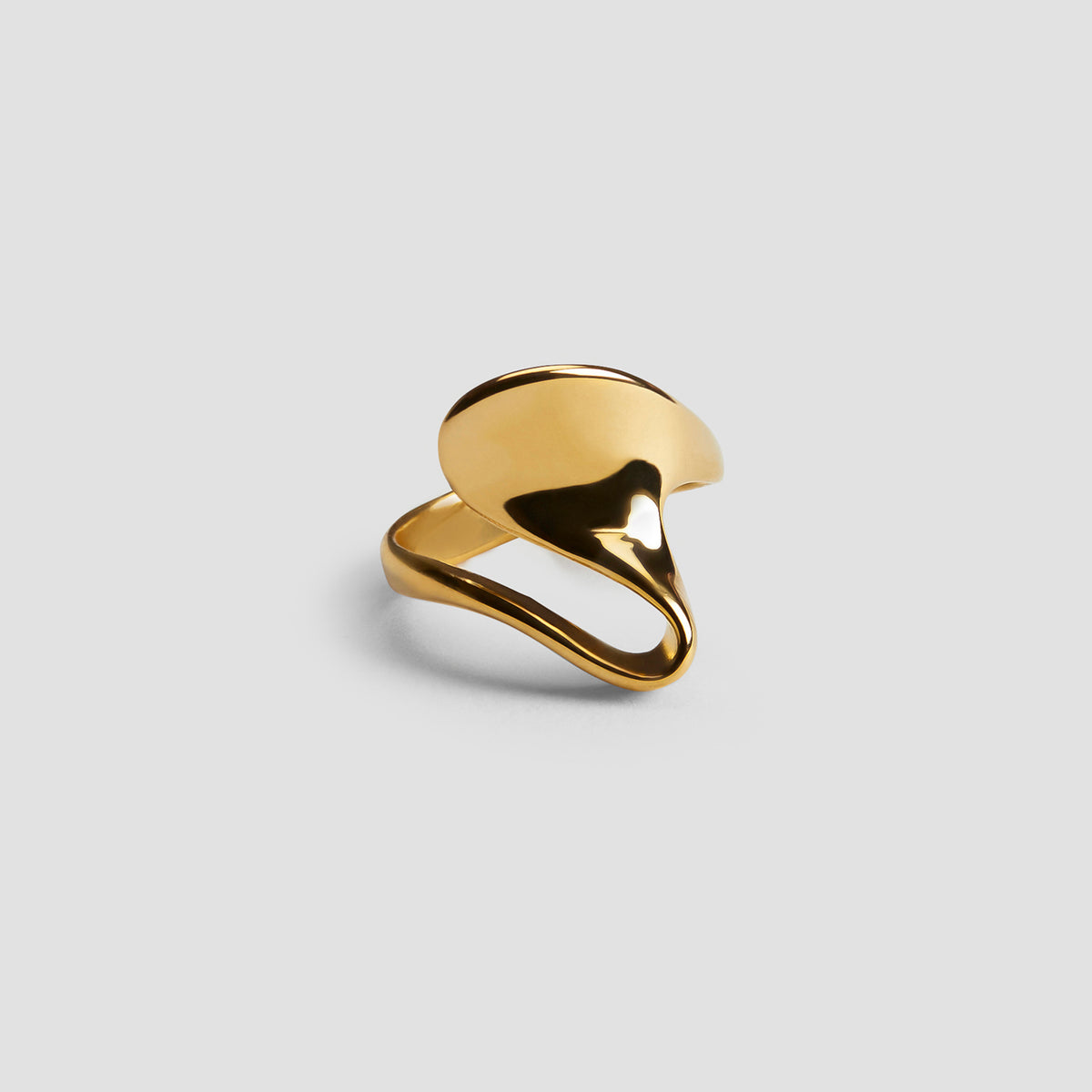 GRISÉ NYC Waves Ring gold sculptural statement ring