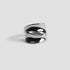 GRISÉ NYC Wrap Stainless Steel Ring silver sculptural statement ring waterproof tarnish free hypoallergenic modern unisex jewelry.