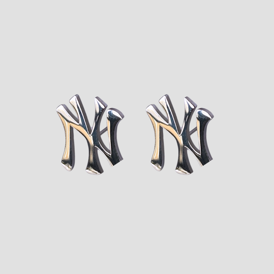 アクセサリー york New York Yankees Stainless Steel Stud Earrings | GRISÉ NYC