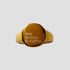 The World Is Yours 18k gold plated stainless steel signet ring by GRISÉ NYC