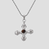 Tiger’s Eye Stainless Steel Cross Pendant Necklace - GRISÉ NYC 2